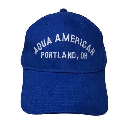 Aqua American Portland OR Strapback Hat Blue OSFM Otto Collection