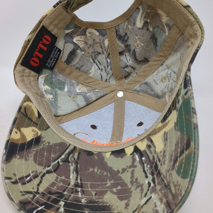 OTTO Baseball Cap Brown Green One Size Flaming Gorge Fish Derby Camo Fishing Hat
