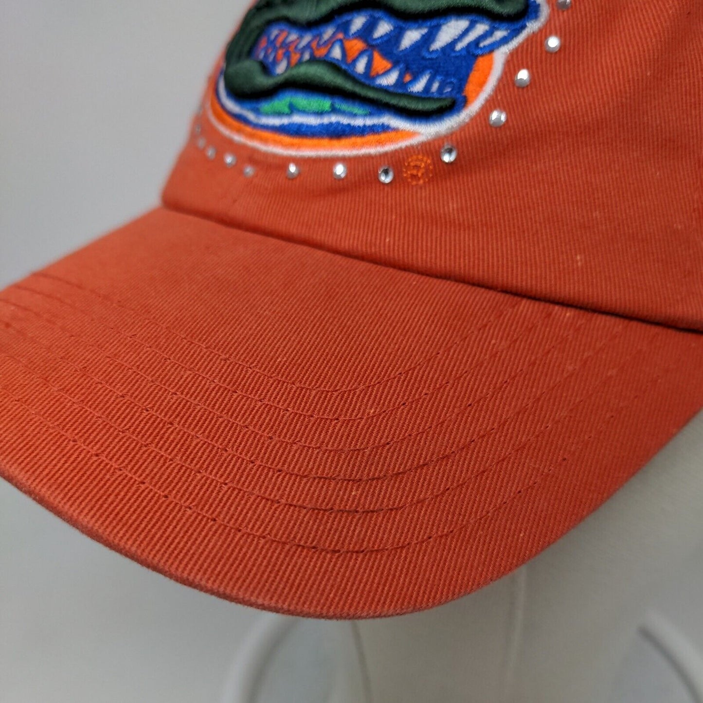 Captivating Headgear Women's Slideback Hat Orange OSFA Florida Gators Rhinestone