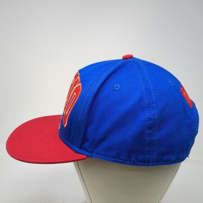 Nintendo Mario Snapback Hat Blue Red One Size Embroidered Character Logo Game