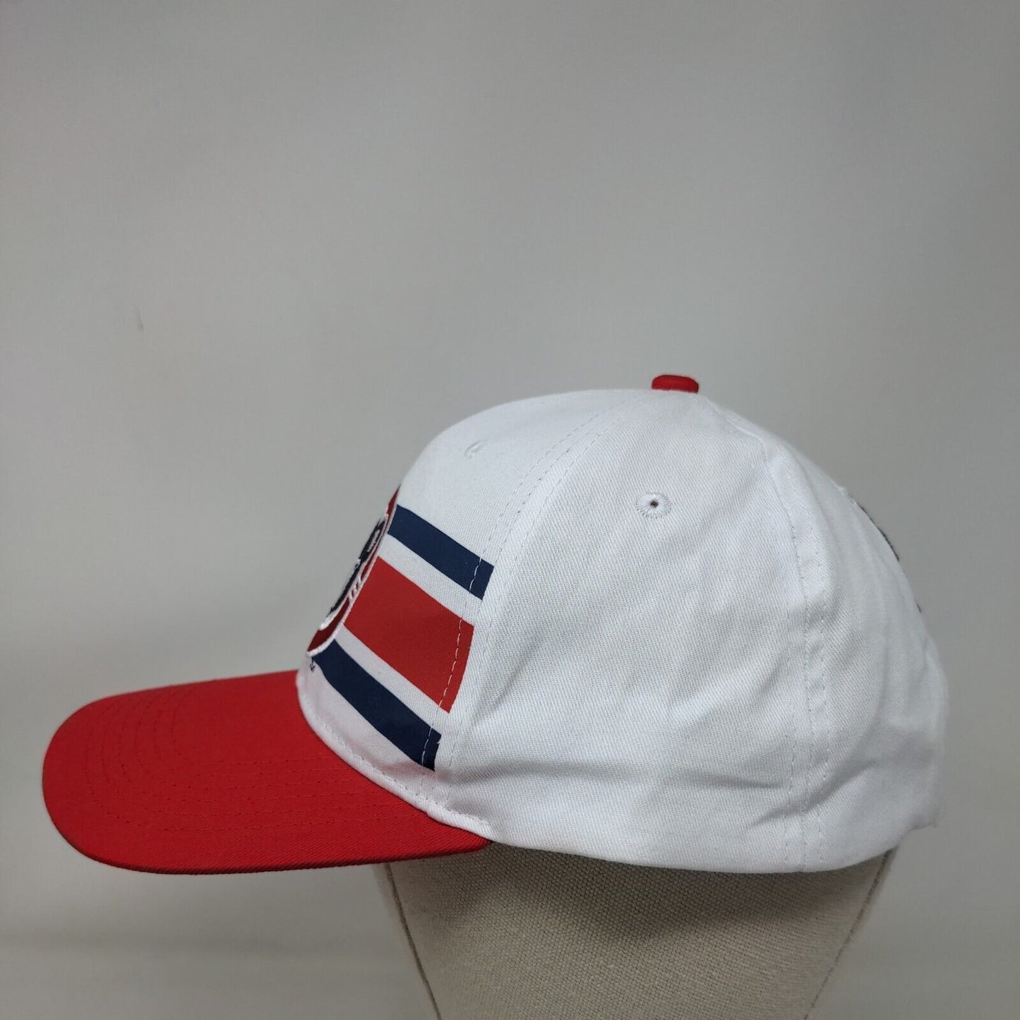 South Bend International Airport Strapback Hat Red White Blue Embroidered Logo