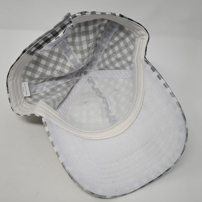 Unbranded Strapback Hat Multi One Size Adjustable Gingham Check Plaid