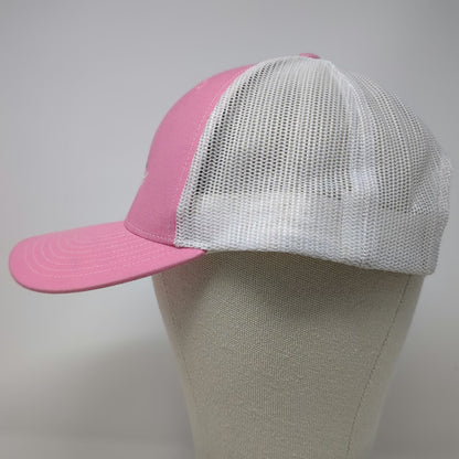 Richardson Trucker Hat Pink White One Size Fish Fighter Products Mesh Snapback