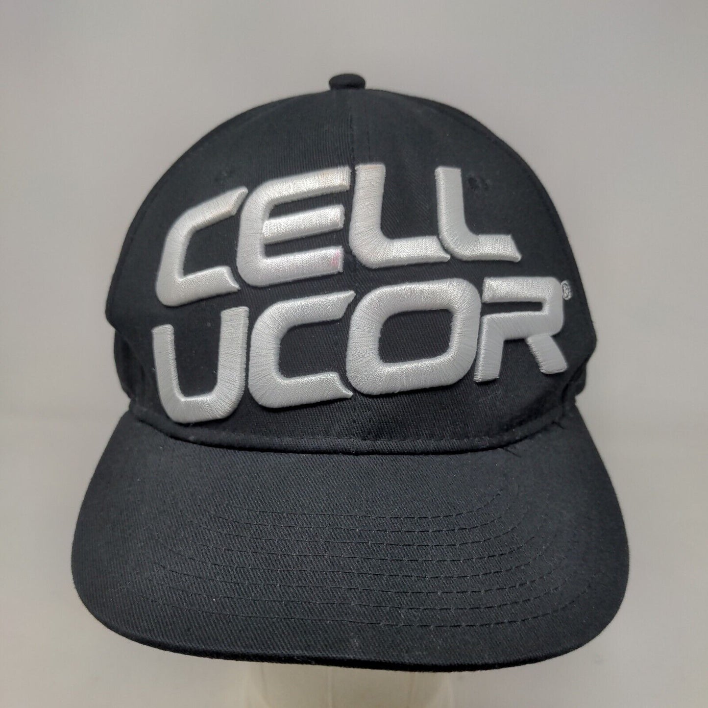 Cellucor Men's Snapback Hat Black Embroidered Big Logo Spell Out