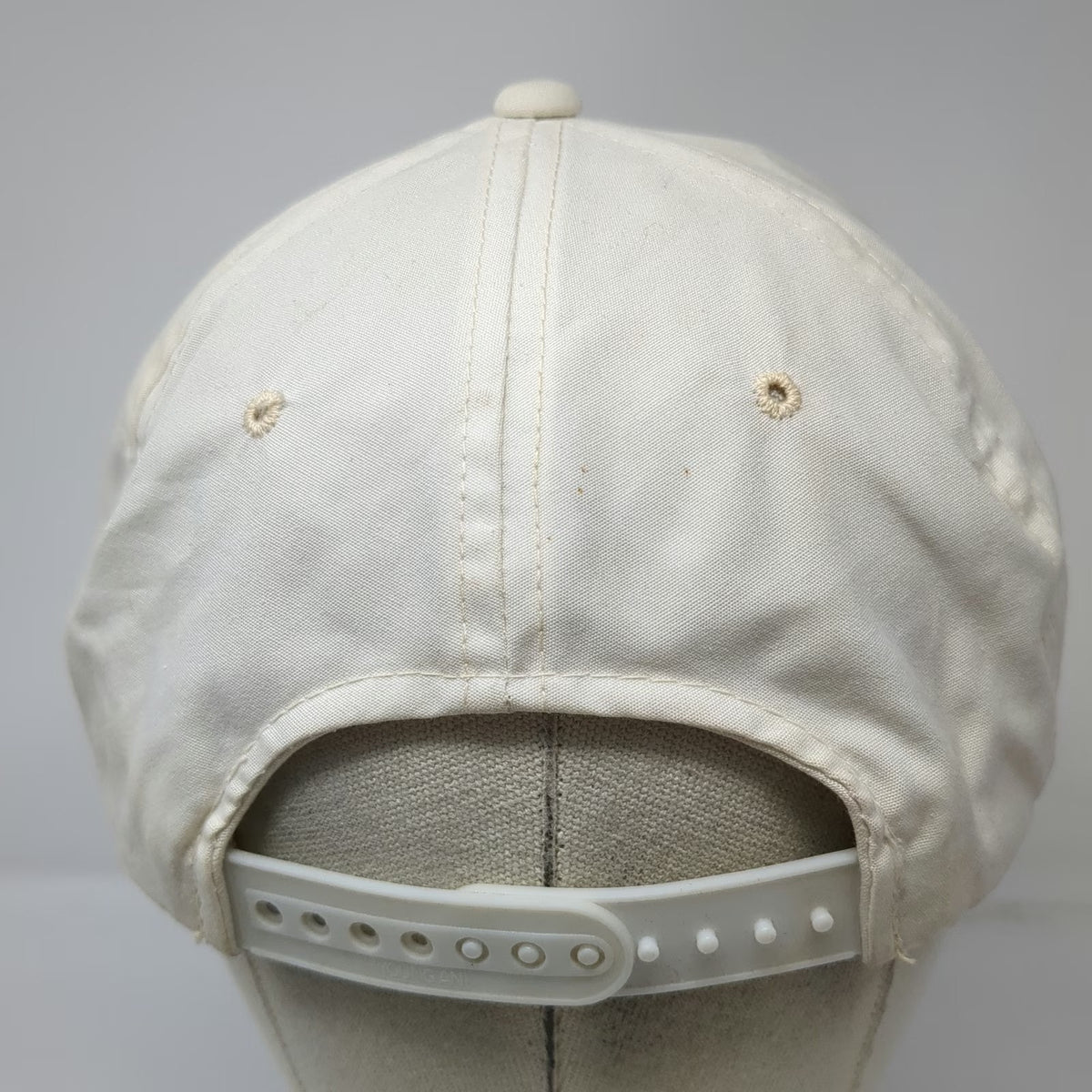 Hogan 5 Panel White One Size Snapback Green Underbrim Script Logo Hat