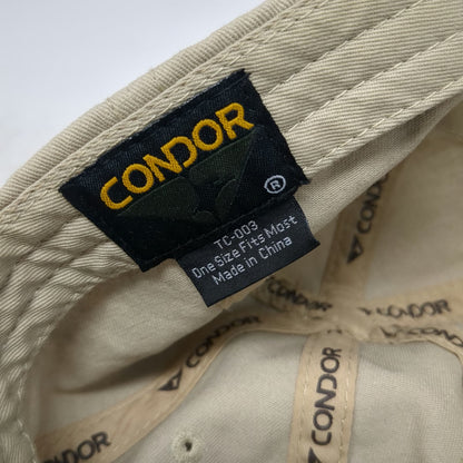 Condor Baseball Cap Beige One Size Tactical Operator Hook and Loop Panels Hat