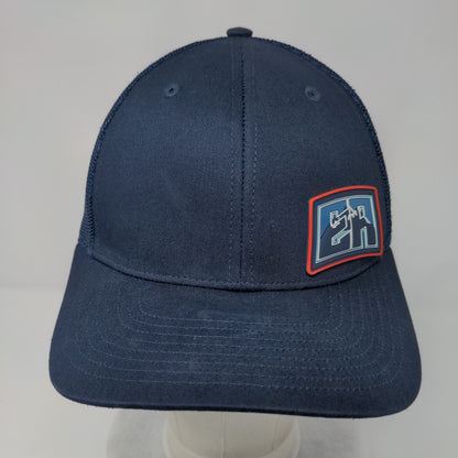 Richardson Snapback Mesh Back Trucker Hat Blue Small Patch Adjustable