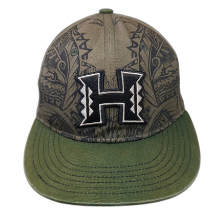 Hawaii Rainbow Warriors NCAA Hawaiian Headwear Snapback Green OSFM Hat Tribal
