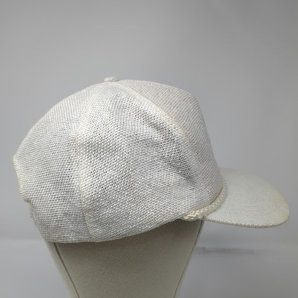Sportcap 5 Panel White Hat OSFM Sea World 25th Anniversary Snapback Rope Mesh
