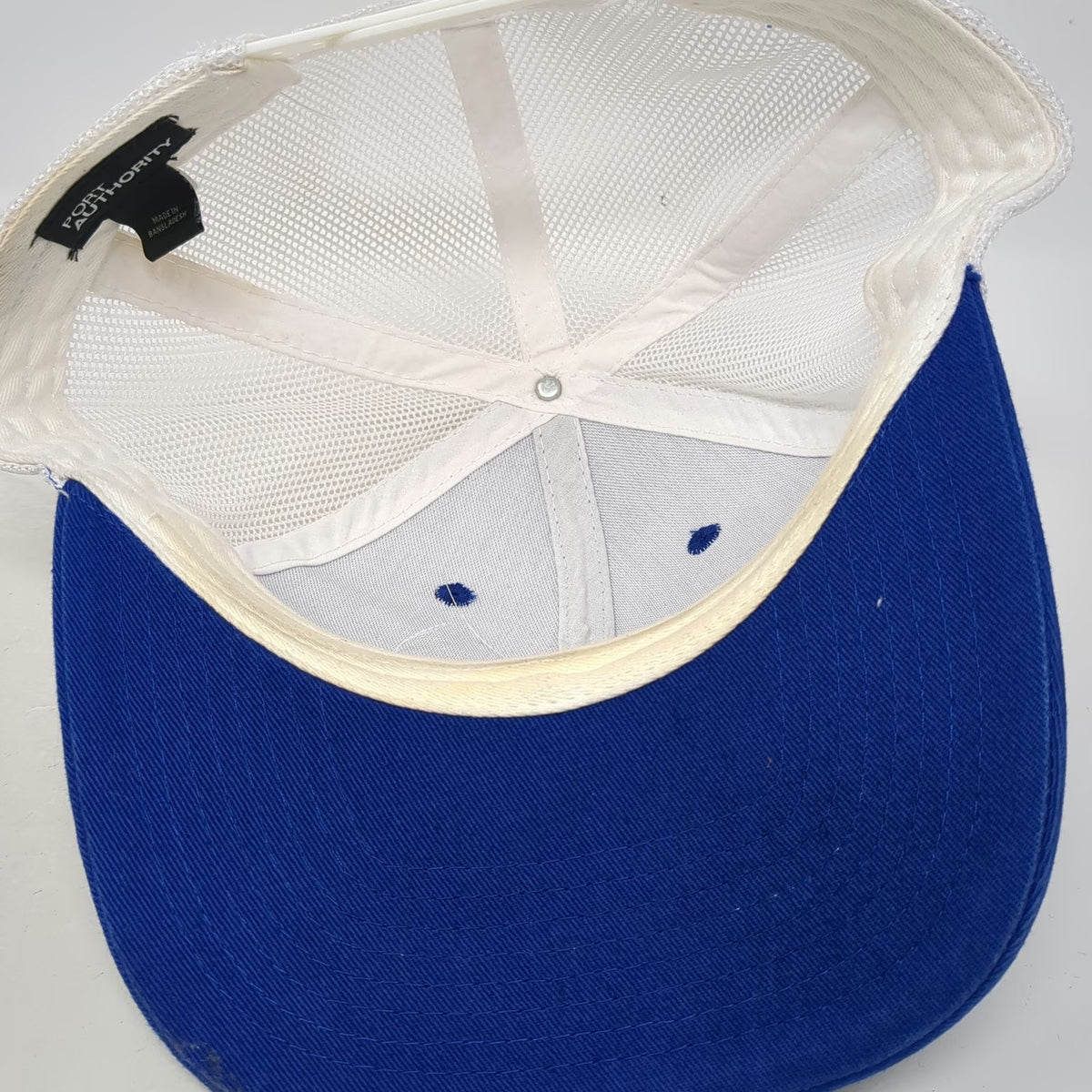 Port Authority Trucker Hat Blue One Size Lakeview Golf Club Mesh Snapback Golf