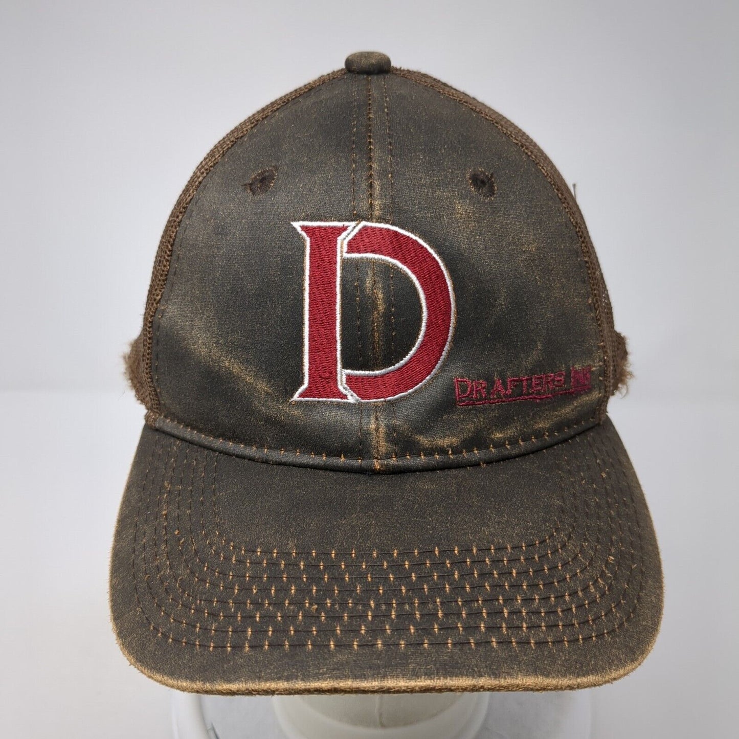 Drafters Ink Slideback Trucker Hat Brown One Size Mesh Back The Game
