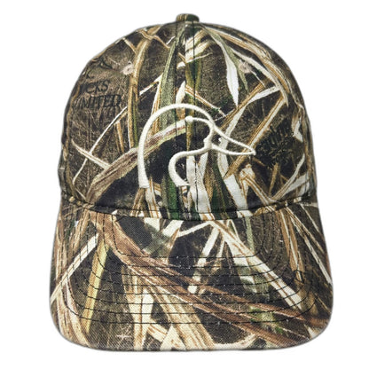 Ducks Unlimited Brown Camo Baseball Cap One Size Marsh Grass Hunting Slideback
