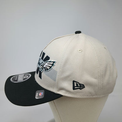 New Era NFL Chiefs Eagles Super Bowl LIX Beige 5 Panel Snapback Hat One Size