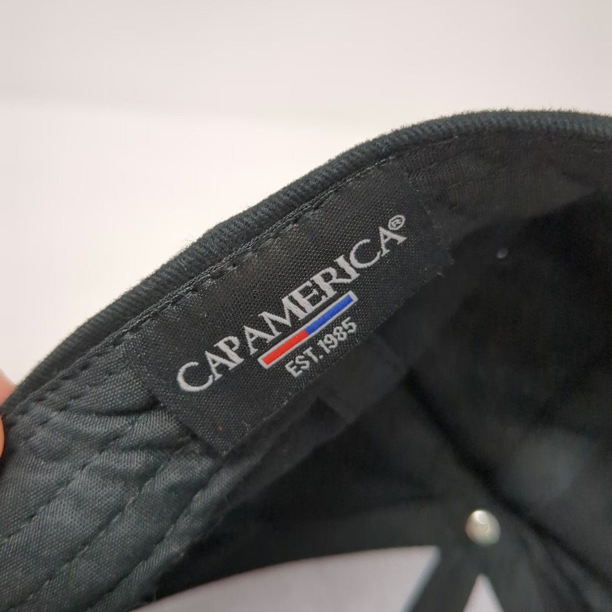 Cap America Baseball Cap Black One Size Hat Adjustable Strapback Embroidered