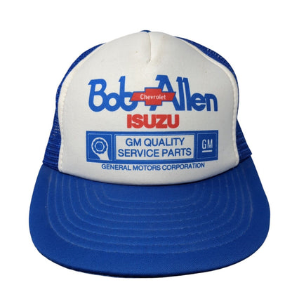 Bob Allen Chevrolet Isuzu General Motors Corporation Trucker Hat Blue OS Mesh