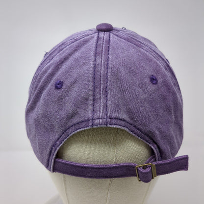 Vintage 1973 Aged To Perfection Slideback Hat Purple OSFA Embroidered 6 Panel
