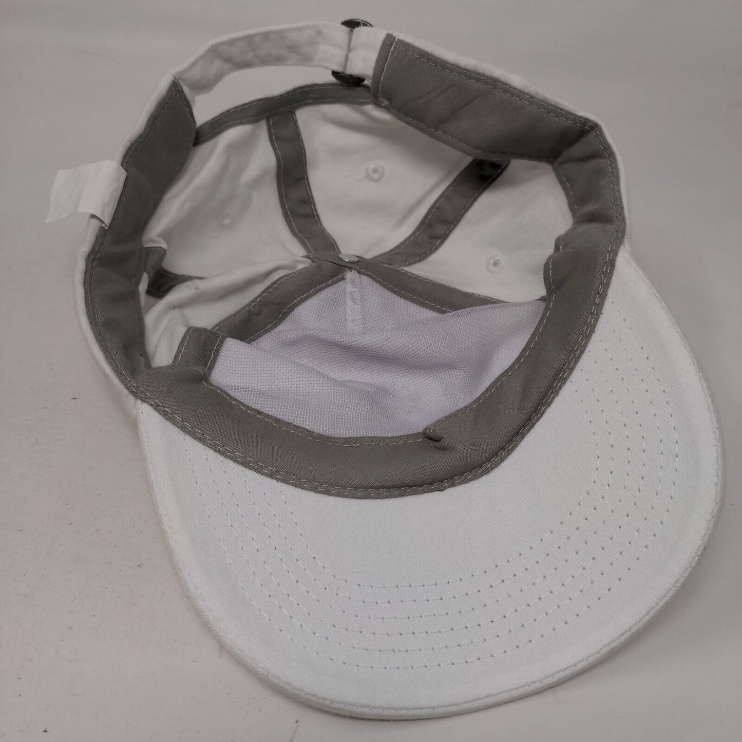 Endless Blessing Yoga Slideback Hat White One Size Adjustable Vented Holes