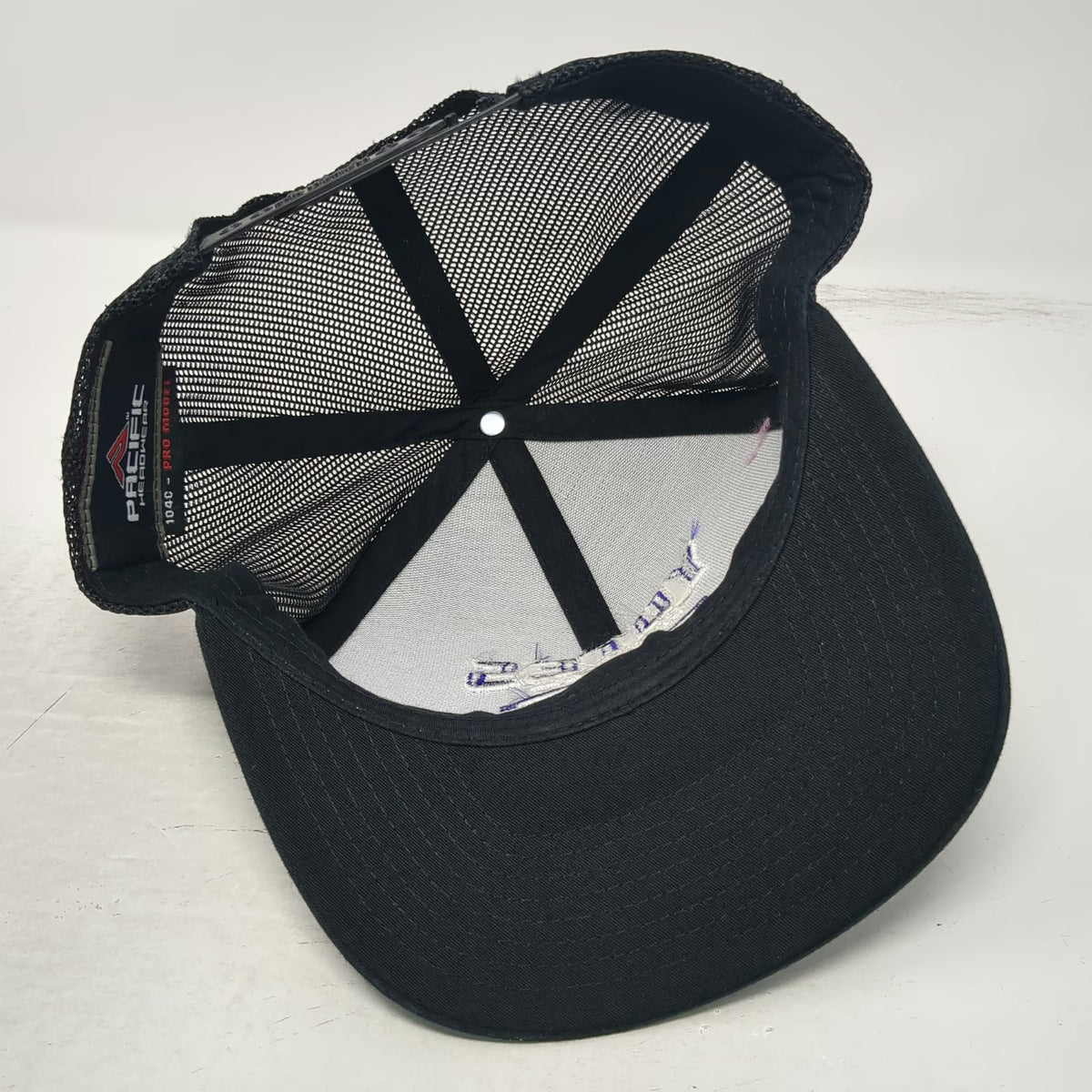 Pacific Headwear College of Idaho Yotes Black Trucker Hat One Size Mesh Snapback