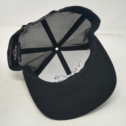 Pacific Headwear College of Idaho Yotes Black Trucker Hat One Size Mesh Snapback
