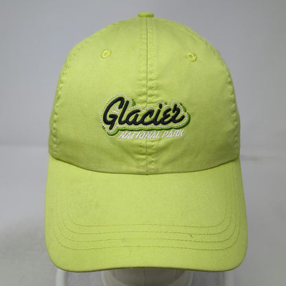 Ahead Baseball Cap Green One Size Glacier National Park Strapback Hat Cotton