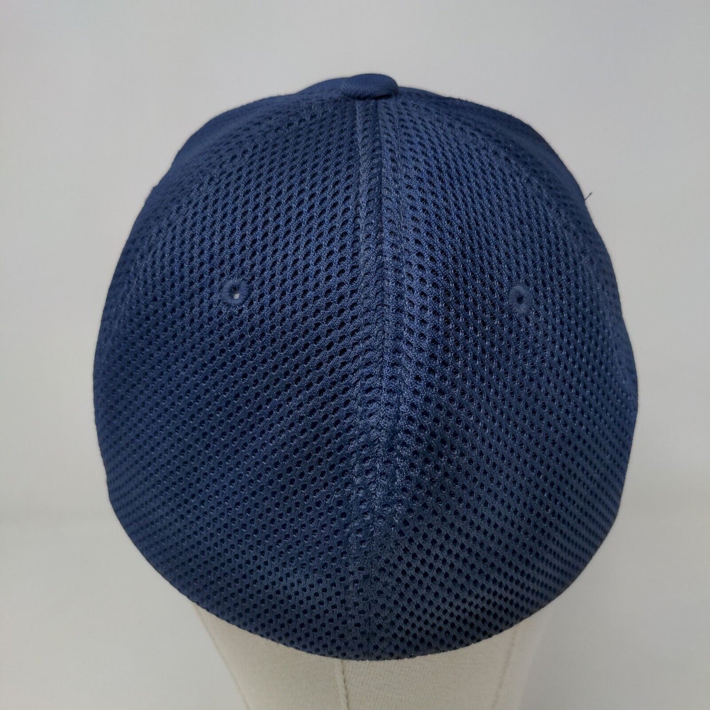 Flexfit Men's Fitted Hat Blue Size L/XL Embroidered SC Logo Nylon Polyester