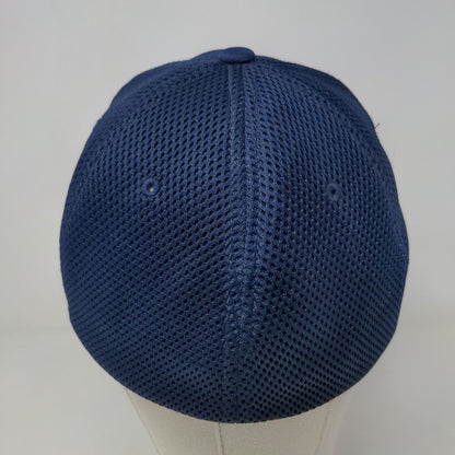 Flexfit Men's Fitted Hat Blue Size L/XL Embroidered SC Logo Nylon Polyester