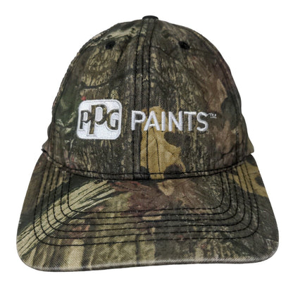 PPG Paints Strapback Hat Camo One Size Embroidered Mossy Oak Break-Up Infinity