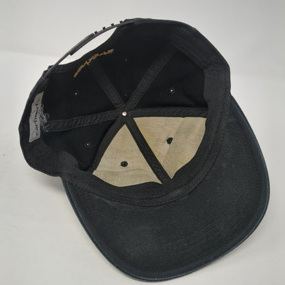 Carhartt Snapback Hat Black One Size Adjustable Embroidered Logo 6 Panel