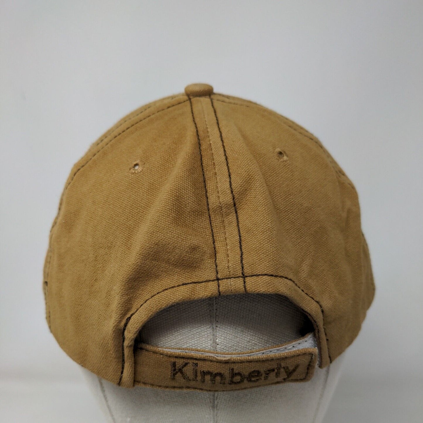 Crop Production Services Strapback Hat Tan One Size Embroidered 6 Panel