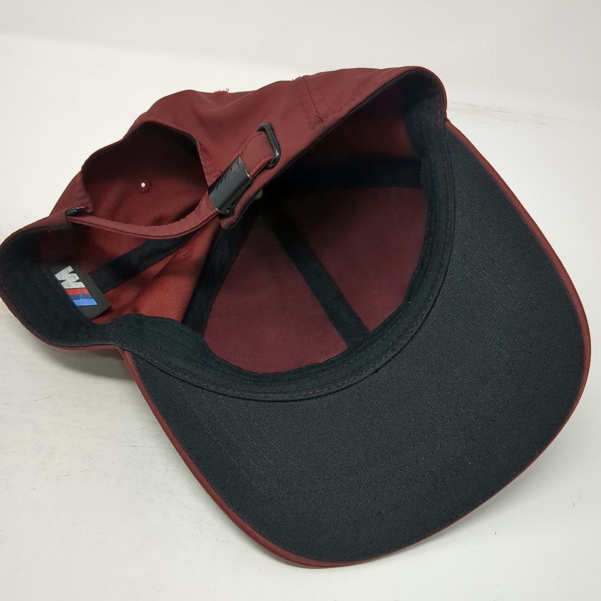BMW M Series Baseball Cap Red One Size Performance Logo Hat Slideback Racing