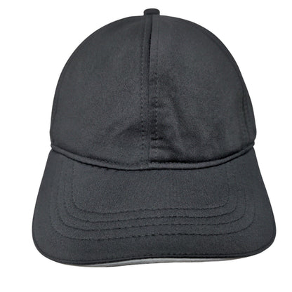 Unbranded Slideback Hat Black OSFA Adjustable Lightweight 6 Panel Blank