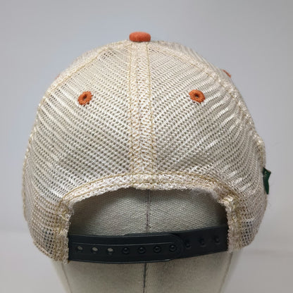 Legacy Trucker Hat Black Orange One Size Atlantis Paradise Island Patch Mesh