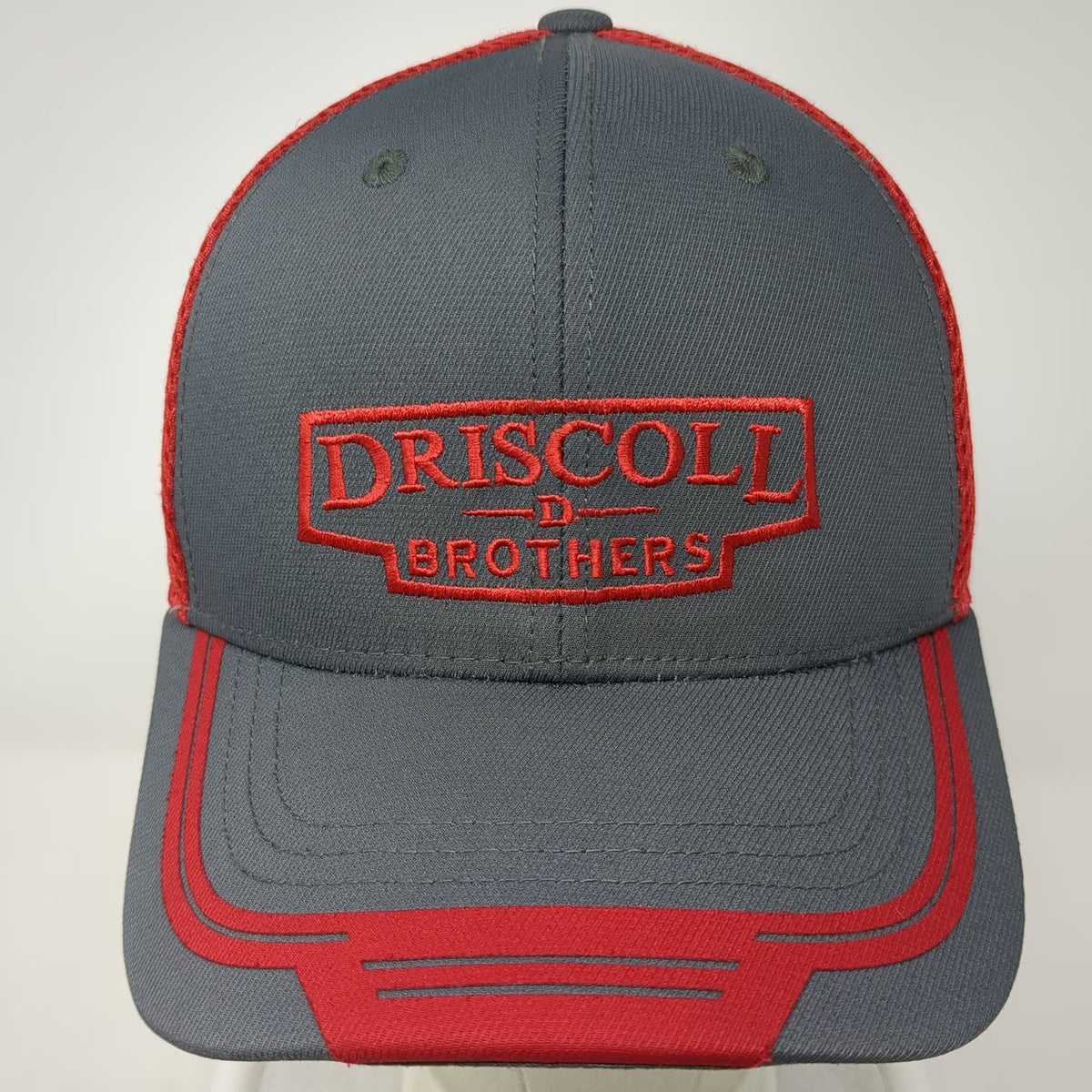 Pacific Headwear Baseball Cap Gray Red One Size Mesh Potato Mascot US Flag Hat