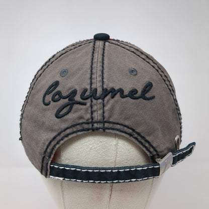 Mix Cozumel Mexico Slideback Hat Multicolor OS Adjustable Embroidered Mavan