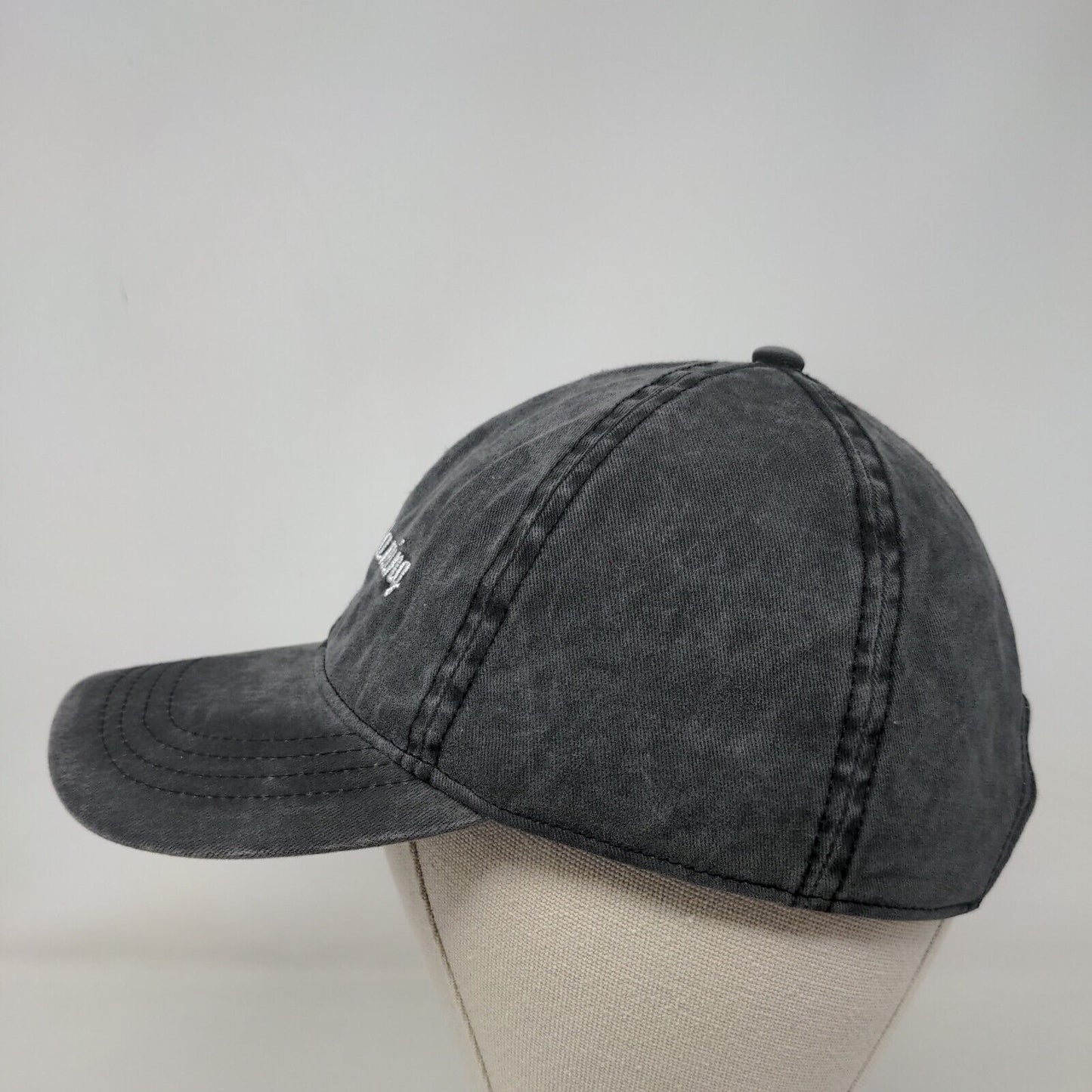 Social Distancing Slideback Hat Gray OSFM Adjustable Embroidered David and Young