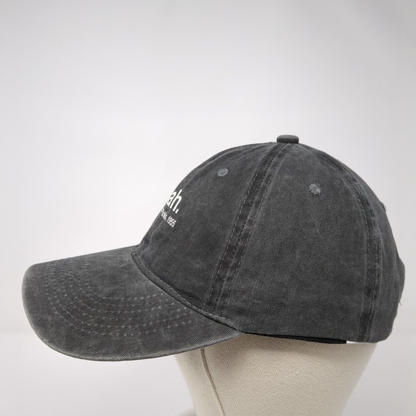 Nah Rosa Parks 1955 Slideback Hat Gray One Size Adjustable Vented Holes Cotton