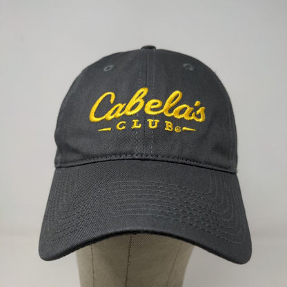 Cabela's Club Men's Slideback Hat Gray OSFM Embroidered Logo