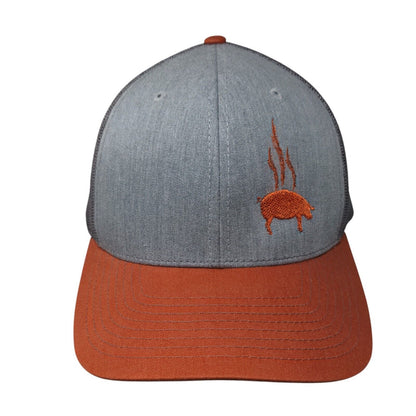 Richardson Snapback Trucker Hat Multicolor One Size Embroidered Mesh Back