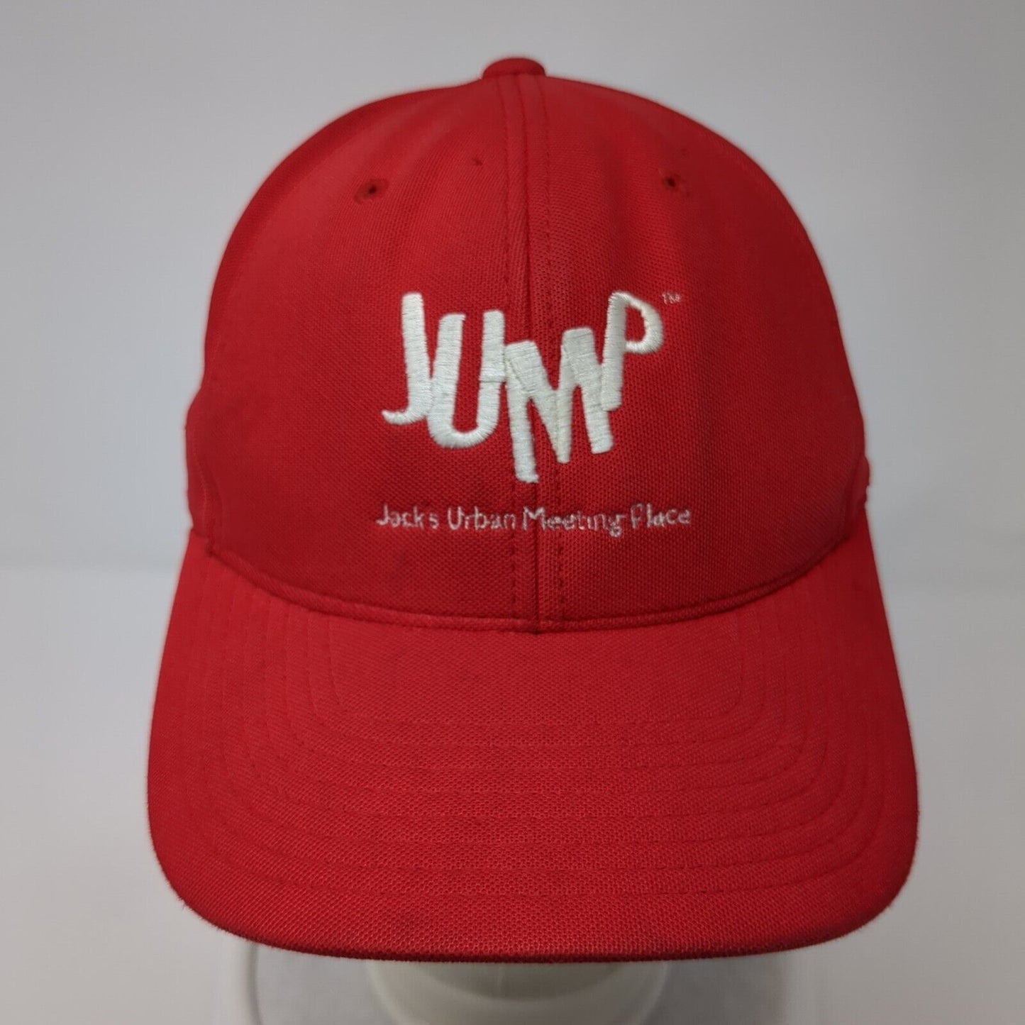 JUMP Jack's Urban Meeting Place Strapback Hat Red One Size Flexfit 110