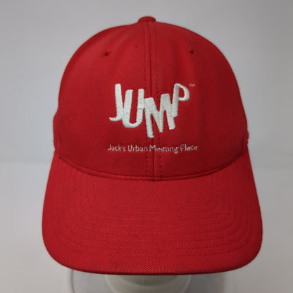 JUMP Jack's Urban Meeting Place Strapback Hat Red One Size Flexfit 110