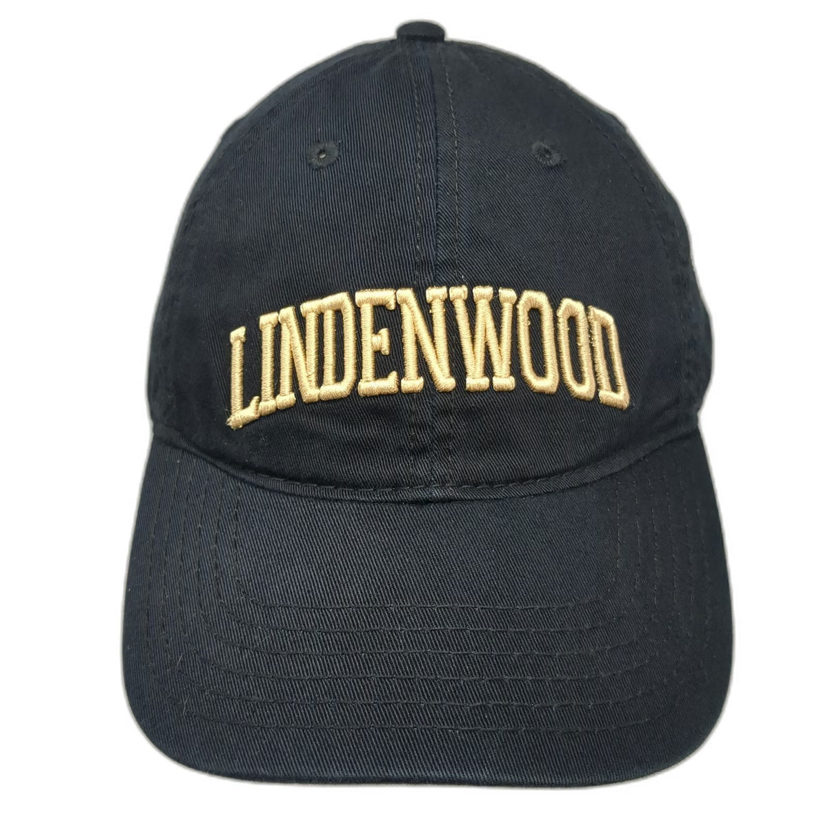 Lindenwood Lions NCAA Legacy Cap Black One Size Mascot Slideback Embroidered Hat