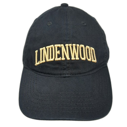 Lindenwood Lions NCAA Legacy Cap Black One Size Mascot Slideback Embroidered Hat