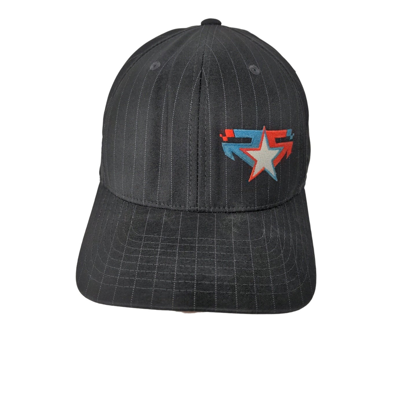 Rising Star Racing FlexFit Hat Size L-XL Black Embroidered Star Logo Spell Out