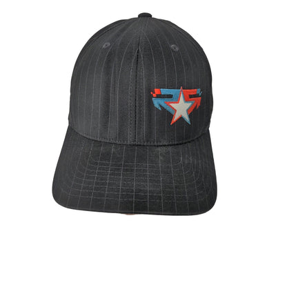 Rising Star Racing FlexFit Hat Size L-XL Black Embroidered Star Logo Spell Out