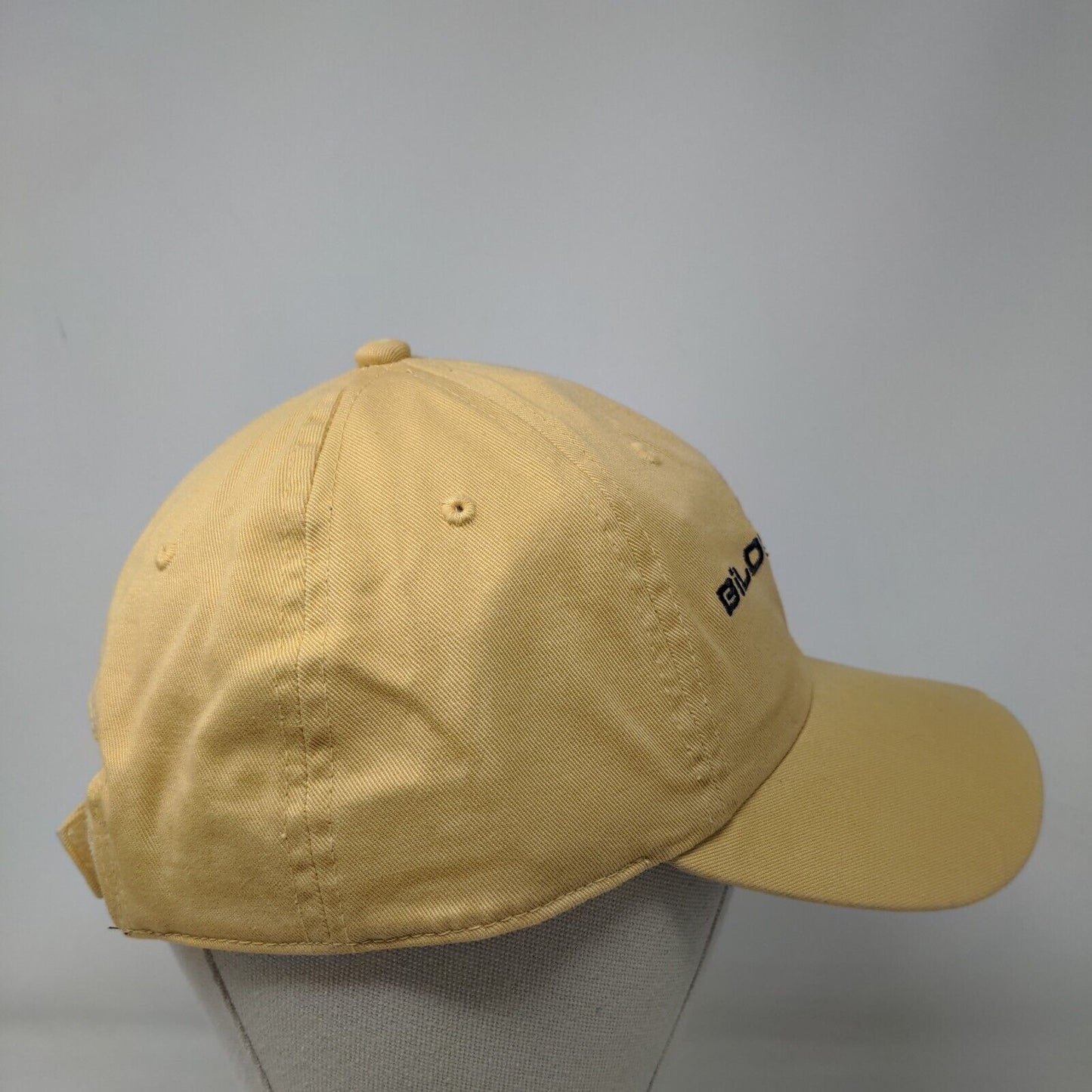 Biloxi Beach Mississippi Bling Strapback Hat Yellow OSFA Embroidered