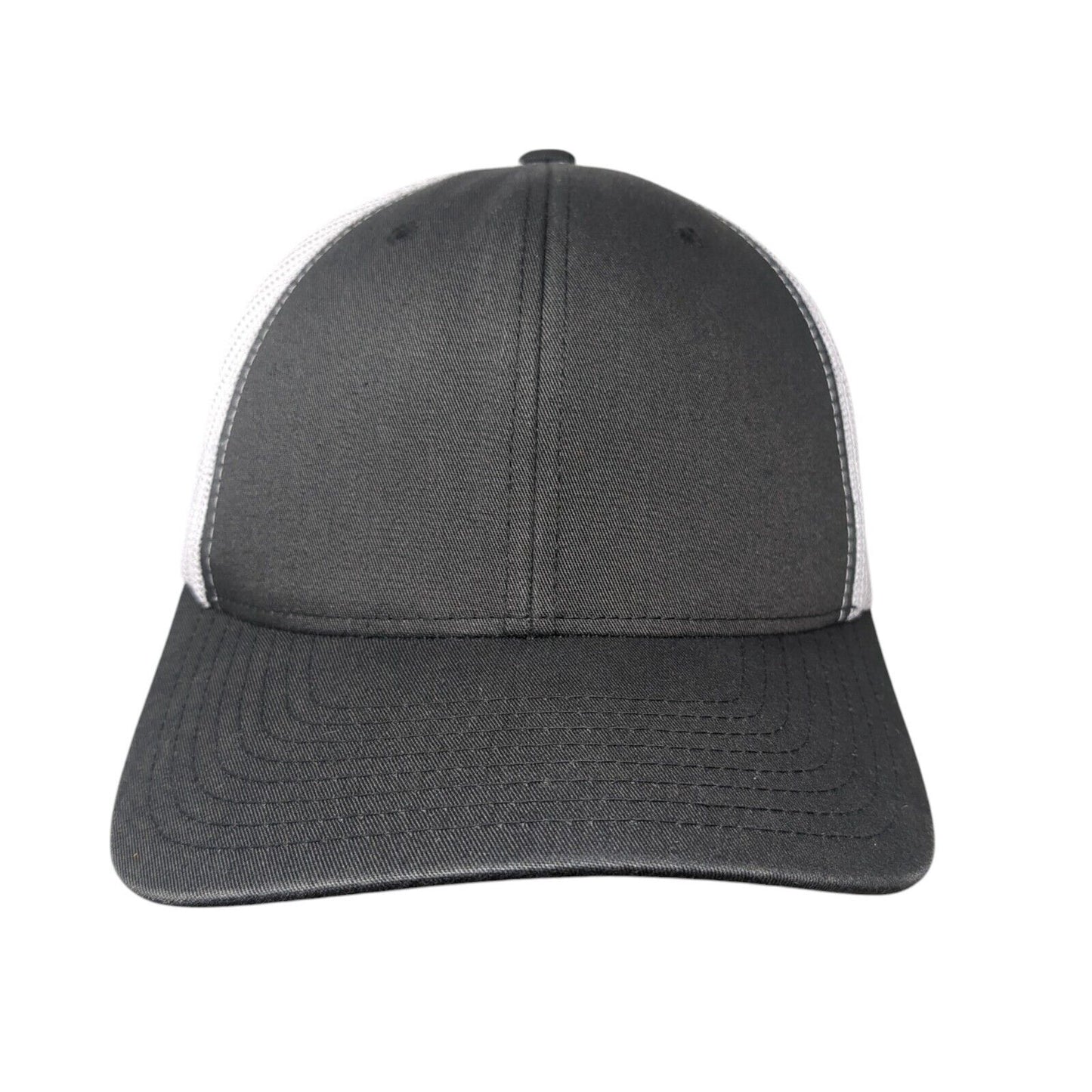 The Classics Yupoong Snapback Trucker Hat Gray OS Adjustable Mesh Back Blank