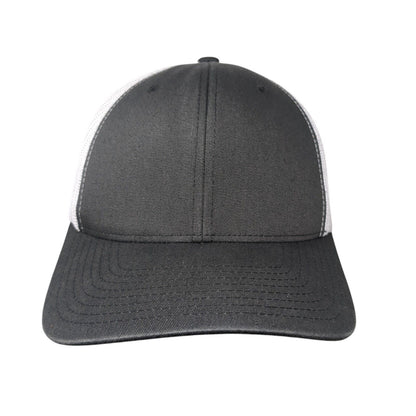 The Classics Yupoong Snapback Trucker Hat Gray OS Adjustable Mesh Back Blank