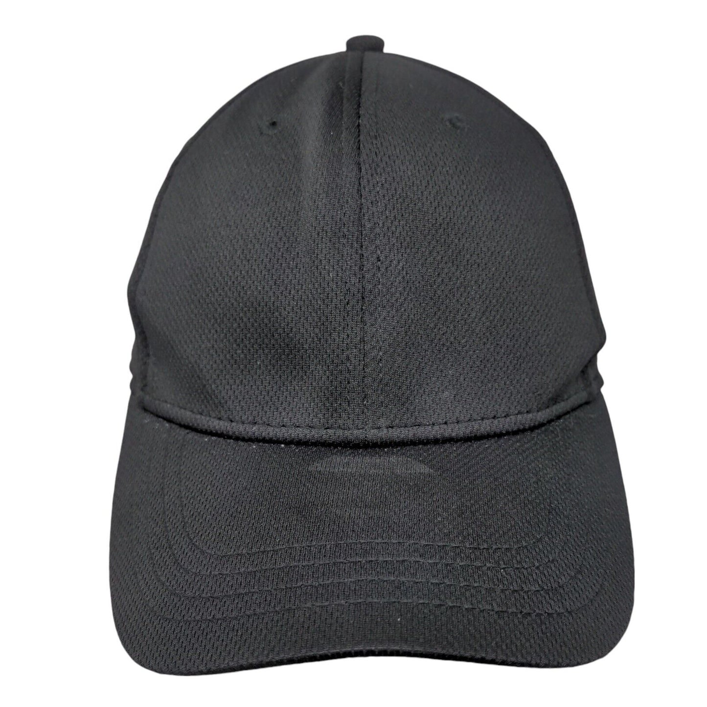 Athletic Works Fitted Hat Black Large/XL Solid Vent Holes Blank 6 Panel