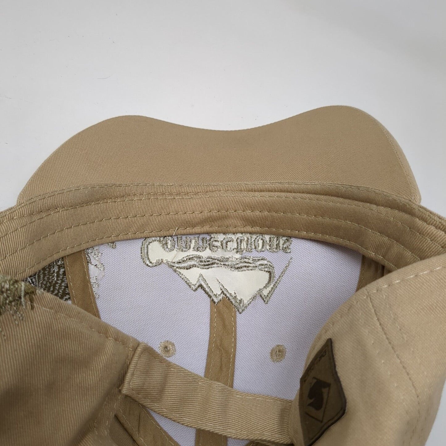 Connections Credit Union Strapback Hat Tan OSFA Embroidered Dri-Duck Wildlife