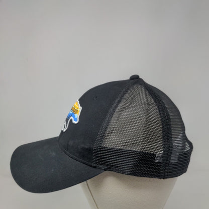 Go Outside Snapback Trucker Hat Black One Size Adjustable Mesh Back Avalanche